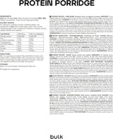 Fulgi de ovăz proteici completi, vrac, fulgi de ovăz cu conținut ridicat de proteine, zer, conținut ridicat de fibre, terci proteic, fără aromă, 1 kg