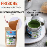 ORIGEENS BIO MATCHA CEREMONIAL GRADE „SHIKA” - Ceai japonez organic, provenit din Shizuoka - Matcha Latte/Usucha - Pliculeț de reumplere de 30 g - Ceai verde Matcha pulbere organic de calitate ceremonială
