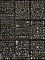 9 Blatt Nagelsticker Weihnachten Nagelaufkleber Selbstklebend Weiß Rentier Schneemann Nail Art Sticker Dekoration Nageldesign Zubehör