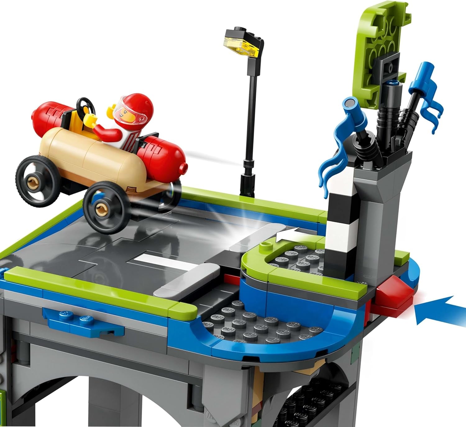 LEGO City No Limits: Soapbox Race With Ramp - Jucărie de construit pentru băieți și fete de la 6 ani - Set cu 2 cutii de săpun și 4 minifigurine Racer - Idee de cadou pentru copii 60460 Seturi de constructie Besuche den LEGO-Store