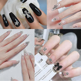 100 bucăți brelocuri unghii cruce 3D, brelocuri unghii cruce, brelocuri unghii cromate, accesorii vintage pentru unghii, decorațiuni unghii DIY, pentru femei și fete, unghii DIY decorațiuni