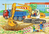 Ravensburger Puzzle pentru copii - 07616 Șantier de construcții și fermă - Puzzle pentru copii de la 3 ani, cu 2X12 piese Puzzle Naty Shop