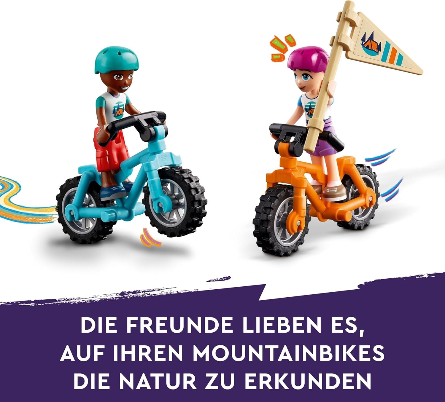 LEGO Friends Cosy Huts At Adventure Camp, Playset pentru jocuri de rol în aer liber, jucărie pentru copii pentru fete și băieți de la 7 ani cu 3 figurine și vulpe, jucărie de camping 42624 Seturi de constructie Besuche den LEGO-Store