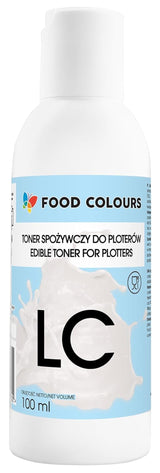 Set de coloranți alimentari cu cerneluri comestibile pentru plottere 6 x 100 ml | Cyan deschis | Cyan | Magenta deschis | | Magenta | Galben | Negru | Imprimare comestibilă, Imprimare pe hârtie tip wafer, adaos decorativ pentru prăjituri