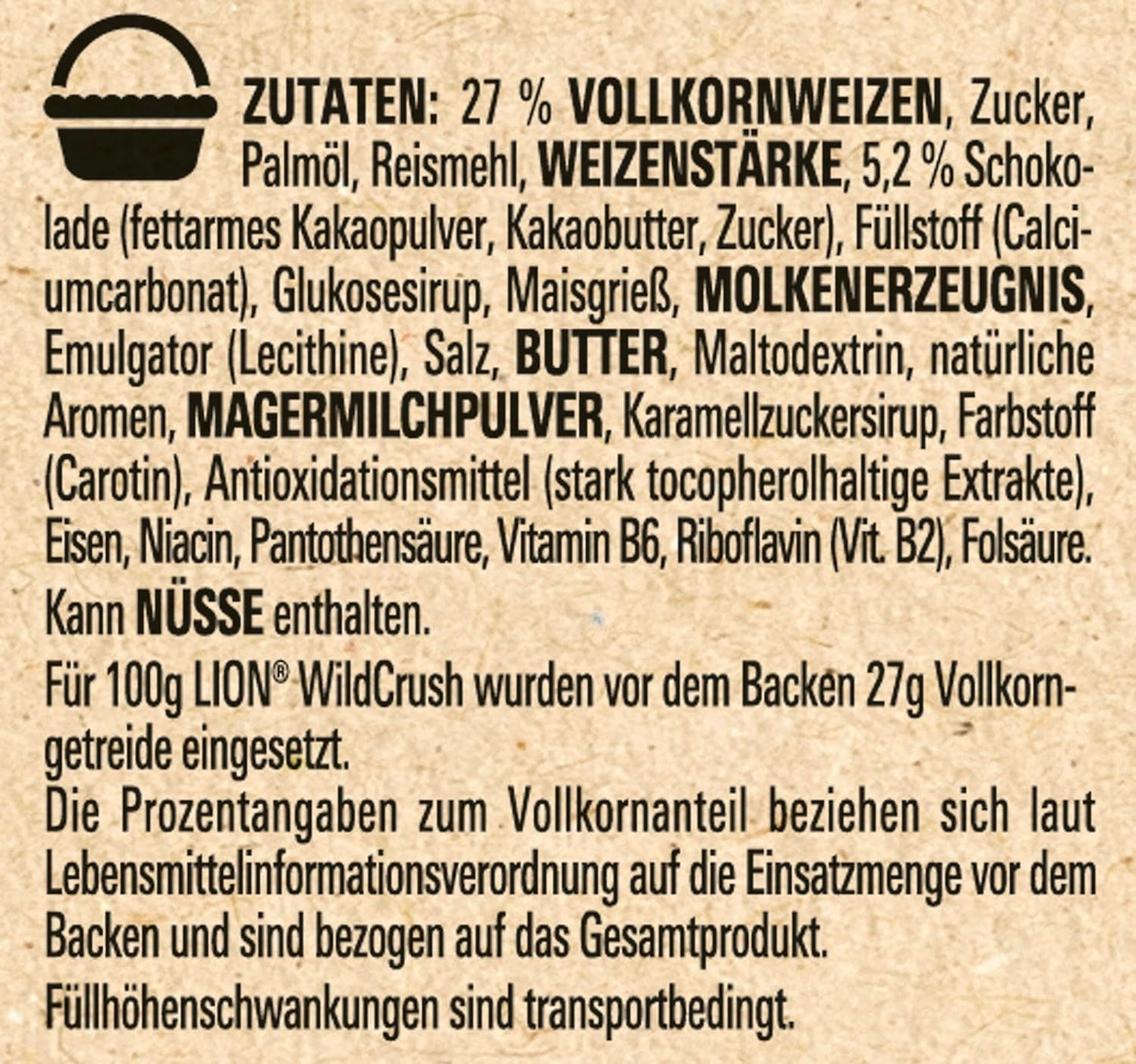 Cereale de mic dejun Nestlé LION WildCrush cu ciocolată și caramel, pachet de 8 (8 x 360 g)