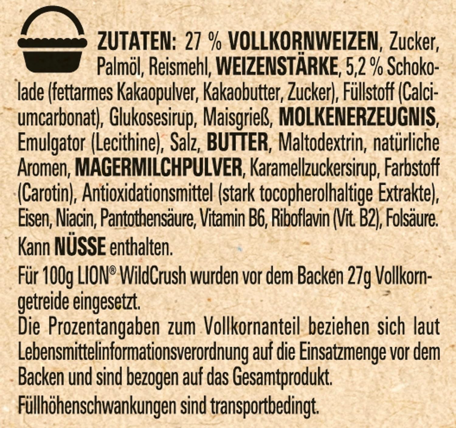 Cereale de mic dejun Nestlé LION WildCrush cu ciocolată și caramel, pachet de 8 (8 x 360 g)