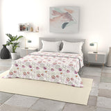 Lenjerie de pat italiană cuvertură de vară de bază, microfibră imprimată, 250X240Cm, cerc Plapumi si pilote Naty Shop Morfeo 250X240Cm