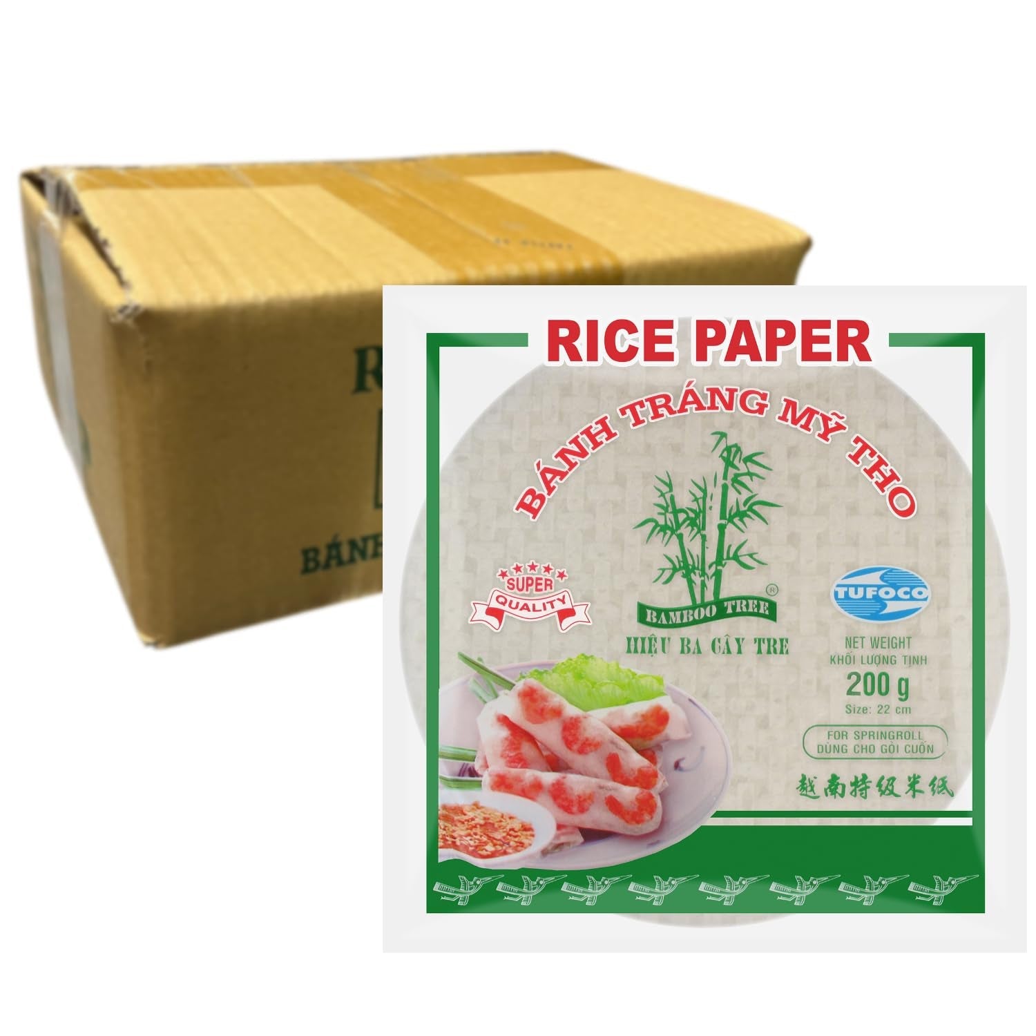 BAMBOO TREE - Hârtie de orez 22 cm. (Rulouri de vară) - 1 x 400 g