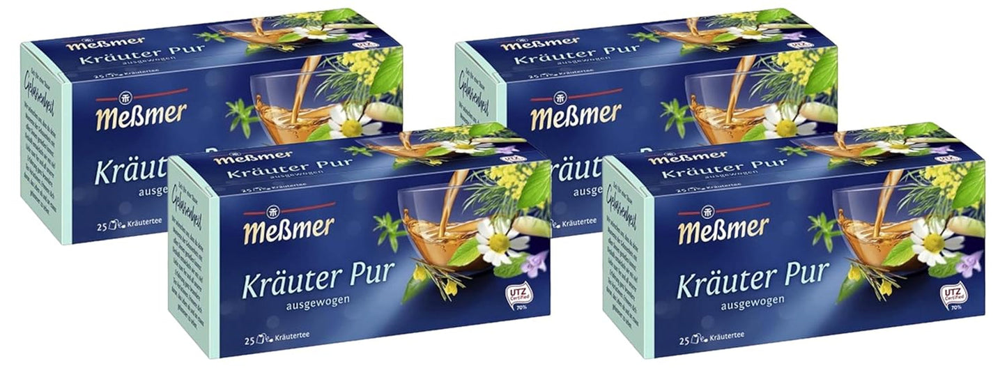 Meßmer Amestec de urzică | 25 | Pliculețe de ceai | Vegan | Fără gluten | Fără lactoză