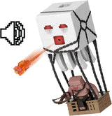 Mattel Minecraft Action Figure Set, Ghast With Fire Attack, Lights, Noise, Starter And Projectile, Piglin Warrior, Inspired By The Movie, JFB69 Action figures Naty Shop