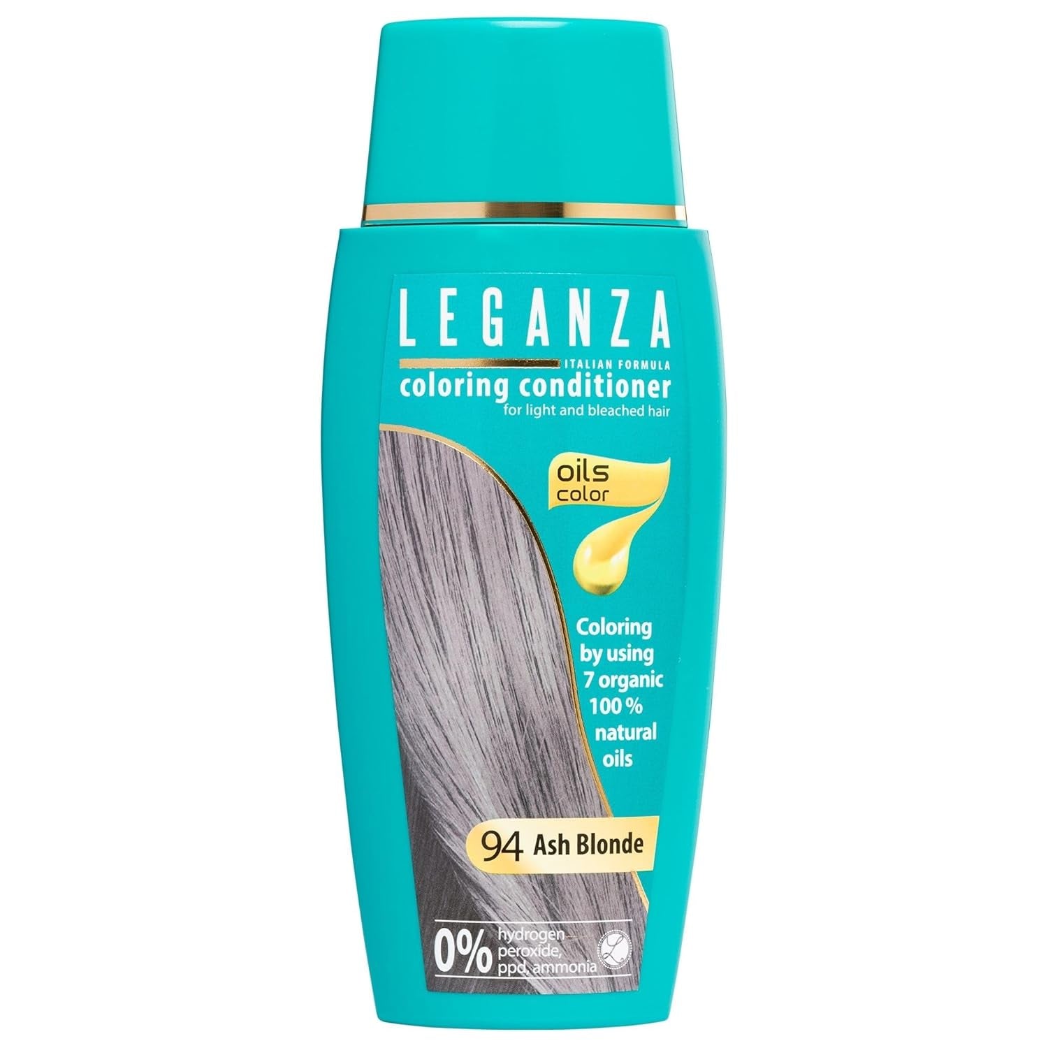 Leganza Natural Balm Hair Dye Colour 71 Café Latte | Vopsea de păr fără amoniac | Îmbogățită cu 7 uleiuri naturale | 150 ml Vopsea pentru par Naty Shop 94 Cenușă blondă