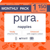 Scutece Eco Baby - Mărimea 3 (4-9 kg), 1 pachet (26 scutece), scutece ultra-moi pentru piele sensibilă, bumbac organic, protecție împotriva scurgerilor de până la 12 ore, ghid de mărimi nou