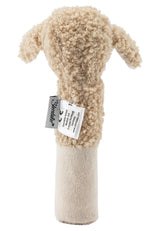 Sterntaler baby squeaker sheep Flocke - Jucărie pentru bebeluși din țesături moi - Jucărie de prins pentru bebeluși - Primele încercări de prindere și joc, de culoarea nisipului Jucarii Bebe Naty Shop