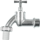 Robinet Cornat - filet exterior 20,95 mm (1/2 inch) - Include racord furtun - Alamă de înaltă calitate - Ideal ca robinet de exterior / robinet pentru butoaie de ploaie / robinet / supapă de închidere / FLOR92590
