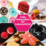 Colorant alimentar pudră - 2 culori colorant alimentar solubil în apă ultra concentrat, colorant alimentar pentru fondant, coloranți alimentari, macarons, copt, colorant alimentar roșu și negru - 5 g