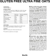 Fulgi de ovăz fin măcinat în vrac, fulgi de ovăz scoțieni naturali, fără gluten, 2.5 Kg Cereale Naty Shop