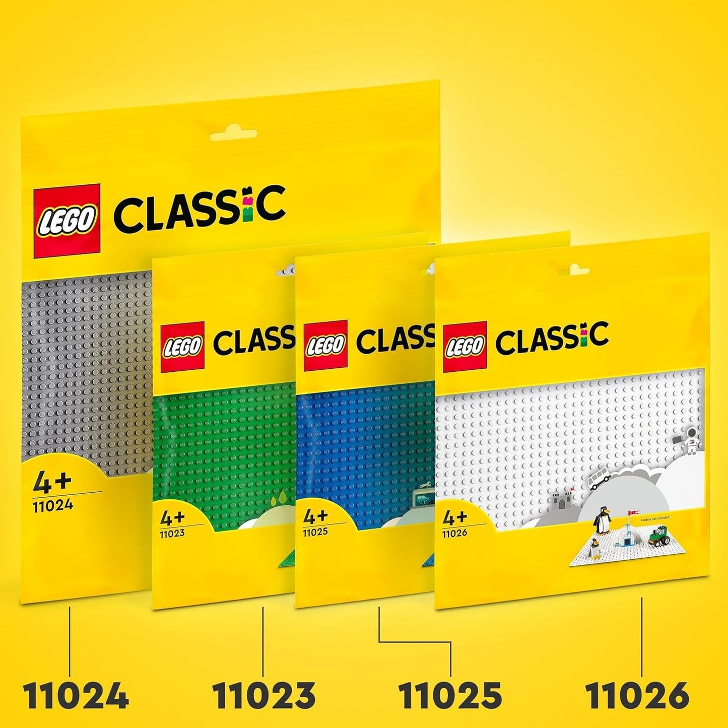 LEGO 11023 Placă de construcție clasică verde, placă de bază pătrată cu 32X32 adâncituri ca bază pentru construcții și pentru alte seturi LEGO Seturi de constructie Besuche den LEGO-Store