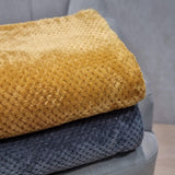 Cuvertură de pat HOMLA Noah 220 X 240 Cm - cuvertură de pat canapea aruncare confortabilă pătură cuvertură - pufos și moale - poliester gri Paturi si Cuverturi Besuche den HOMLA-Store