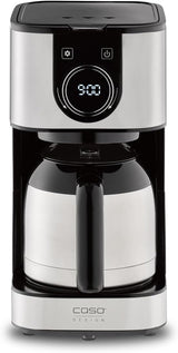 Cafetieră CASO Selection C 10 Thermo Design – Carcasă din oțel inoxidabil, carafă izotermă de 1,2 l (10 cești), comenzi tactile și cronometru, funcție Aroma PLUS, filtru permanent, filtru anti-picurare
