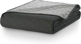 Decoking Cuvertură de pat 200 X 220 Cm Grafit Antracit Gri Argint Cuvertură de pat cu două fețe ușor de întreținut Axel Paturi si Cuverturi Besuche den DecoKing-Store