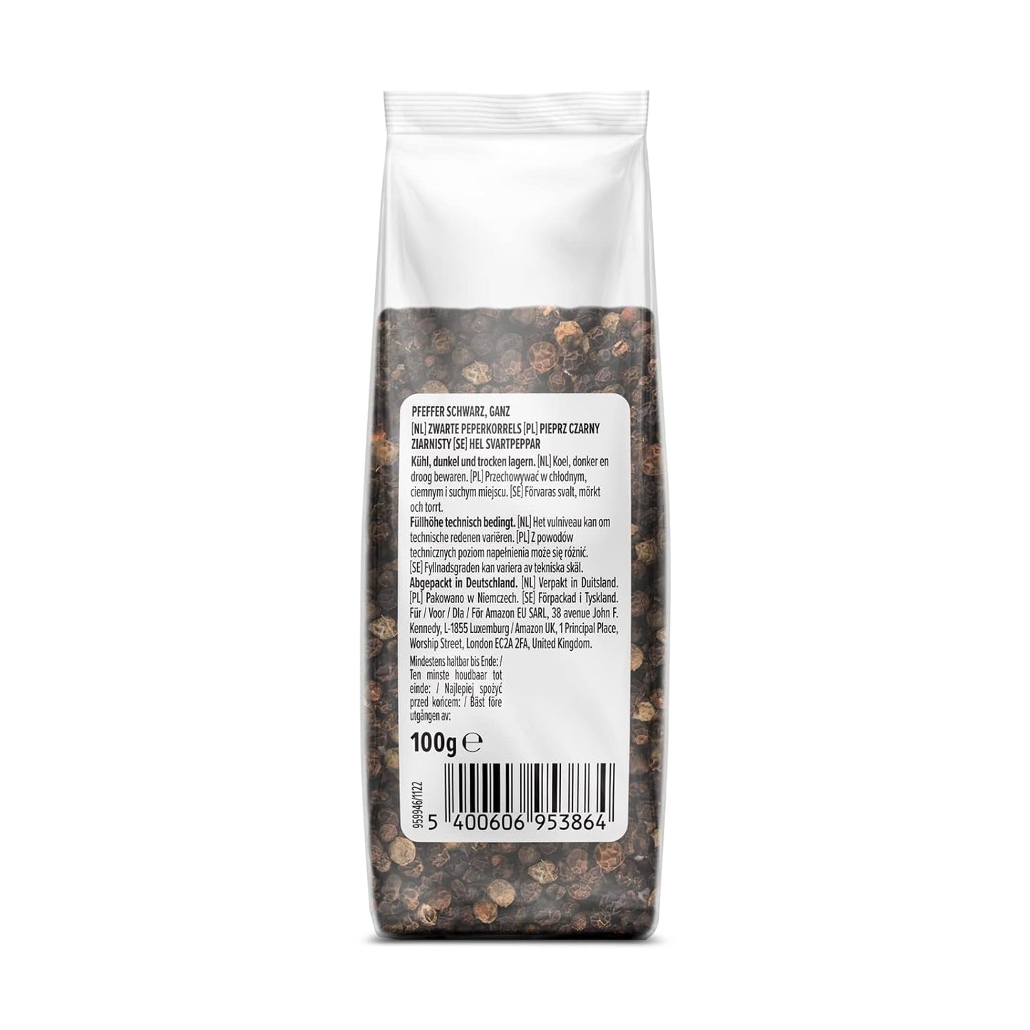 by Amazon Schwarzer Pfeffer ganz, 100g
