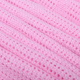 Family Bedding Pătură celulară roz pentru pat dublu, bumbac, cuvertură de pat mare, reversibilă, ușoară, termică, moale, pătură celulară tradițională, 230 X 230 cm Plapumi si pilote Naty Shop