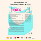 NICKS Batoane Keto cu Nucă de Cocos, Gustări cu Ciocolată și Nucă de Cocos, 175 calorii, 2 carbohidrați neți, fără zahăr adăugat, fără gluten, dulciuri cu conținut scăzut de carbohidrați (15 x 40 g)