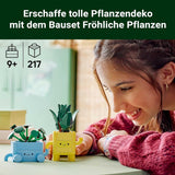 LEGO Botanicals Happy Plants - Set de bricolaj pentru copii cu 2 flori artificiale și 2 ghivece de flori colorate cu fețe de desene animate - Idee de cadou pentru fete de la 9 ani - 10349 Seturi de constructie Besuche den LEGO-Store