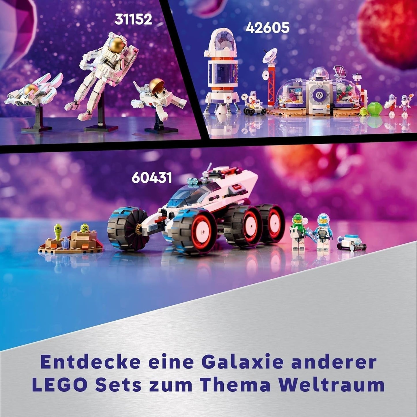 LEGO Technic Vtol transportor spațial LT81, set de construcție spațială, jucărie spațială, navă spațială, set de joacă cu mini-rover, cadou pentru băieți și fete cu vârsta peste 10 ani 42181 Seturi de constructie Besuche den LEGO-Store