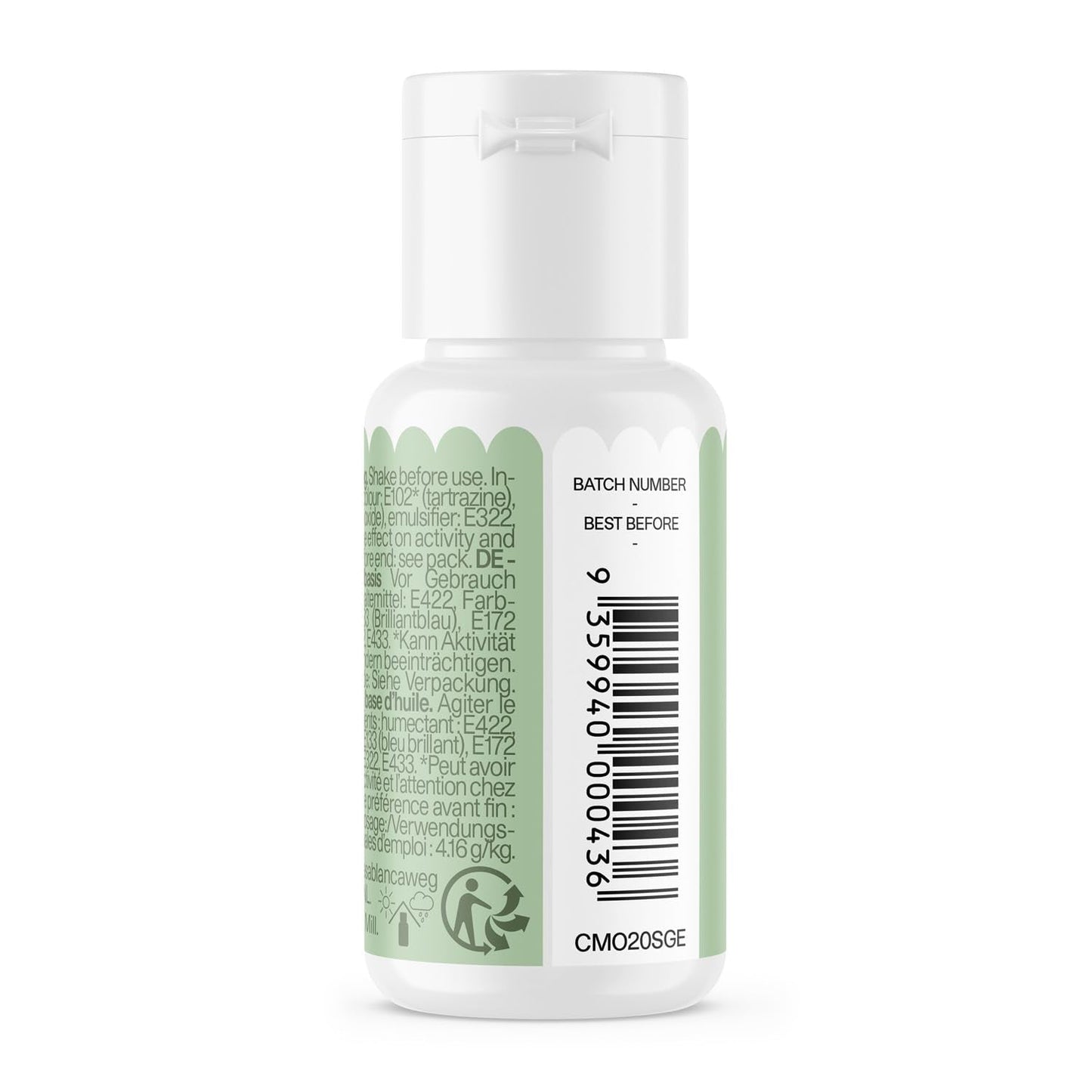 Colorant alimentar pe bază de ulei de salvie Colour Mill - Colorant alimentar pentru ciocolată, fondant, brioșe, prăjituri, copt, macaroane - Colorant alimentar pentru decorarea torturilor - 100 ml