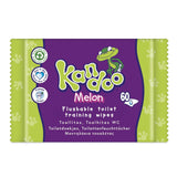 Melon Feuchttücher - Spülbar - Aus 95% Wasser - Parfümfrei - Plastikfrei - Dermatologisch Getestet - Feuchtes Toilettenpapier Aus 100% Pflanzlichem Zellulosematerial - 60 Tücher Naty Shop 60 Stück (12Er Pack) Melone