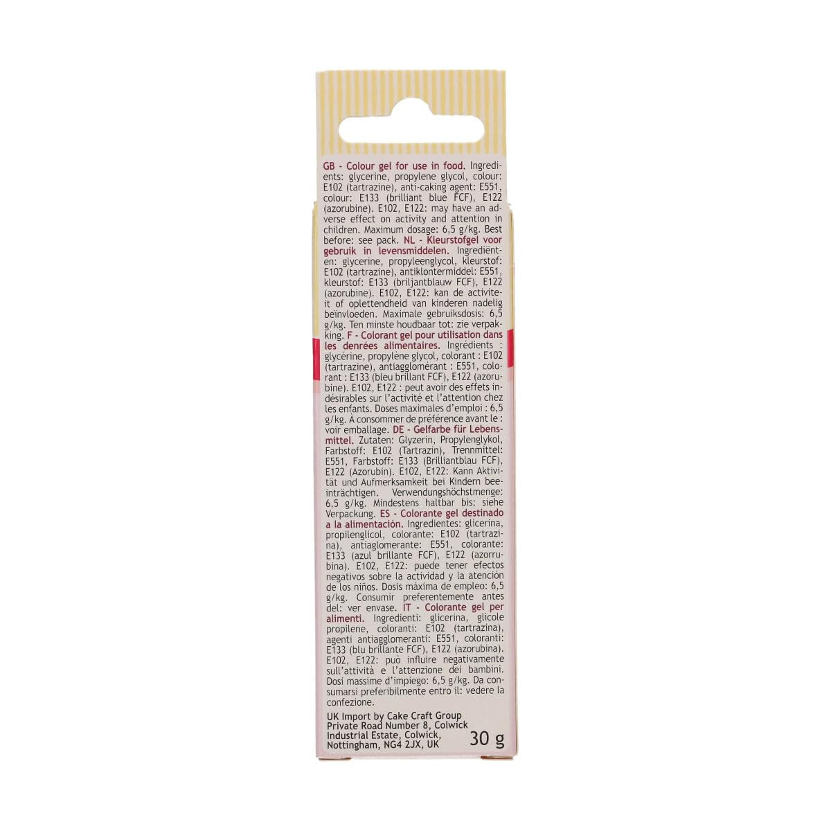 Colorant alimentar Funcakes Gel Gooseberry: Colorant alimentar foarte concentrat pentru aluat, cremă, fondant și marțipan. Dozare ușoară. Picătură individuală pentru a crea culori vibrante. Halal. 30 g.