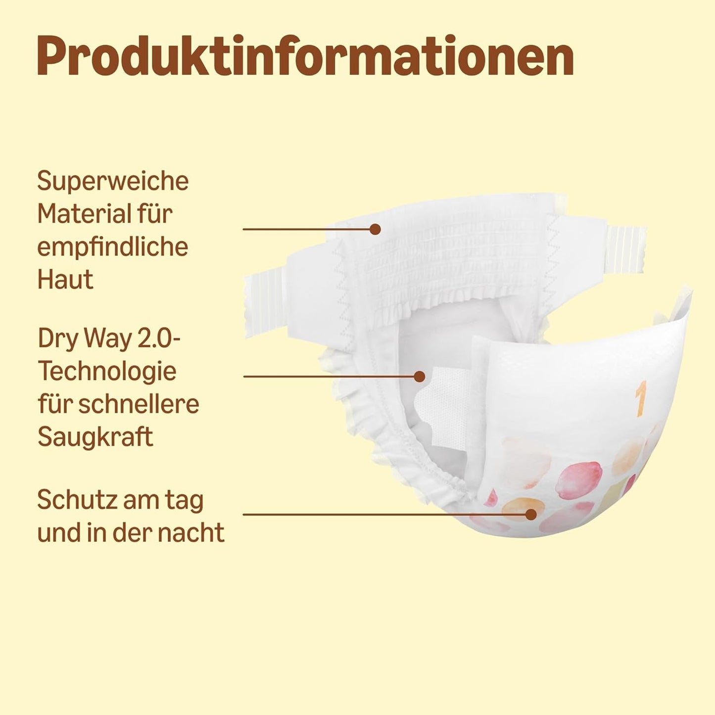 Scutece Ultra Dry de la Amazon, mărimea 1 (2-5 kg) - Cutie lunară, alb, 96 bucăți (2 pachete a câte 48) (anterior sub marca Mama Bear, produs identic)