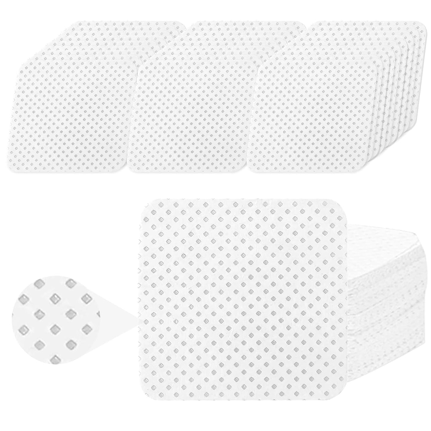 330 Stück Fusselfrei Nägel Wattepads, Fusselfreie Nageltücher, Nagel Wischtücher Wattepads, Nagellack Entfernen Für Cleaner Gelnägel Nail Wipes Pads (Weiß)