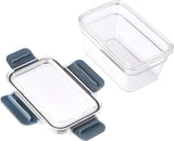 Amazon Basics Tritan keep-fresh poate cu închidere, 11-pack, (11 cutii + 11 capace), clar Cutii depozitare alimente Naty Shop