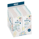 BIOLANE - Șervețele umede pentru bebeluși pentru față și mâini – Pachete de 6 – 384 șervețele (6 x 64 cm) – Curăță și protejează – Toaletă – Hipoalergenice – Pentru piele sensibilă – Ingrediente 97% naturale – Fabricate