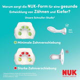 Suzete NUK Perfect Match Air pentru bebeluși | 6-18 luni | Suzete ortodontice care promovează circulația aerului și previn erupțiile cutanate cauzate de salivație | Acceptare 95% de către bebeluși** | Disney Winnie the Pooh | Pachet de 2