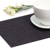 50 șervețele ROYAL Collection 1/4-fold 40 X 40 negru "Ornamente"