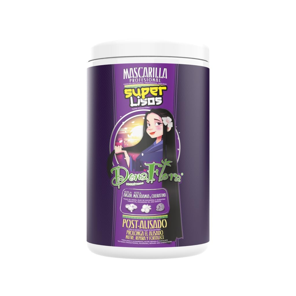 Mască de păr Super Smooth 1000ml - Cu ulei de argan, macadamia și keratină - Hrănește, repară și întărește - Pentru mătăsos, strălucire și fibre netede - Fără sulfați și parabeni Masca de par Naty Shop Titlu implicit
