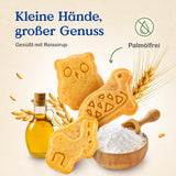 Biscuiți crocanți cu alac Alete Organic (4 x 125 g) - Biscuiți crocanți cu alac pentru bebeluși, fără ulei de palmier, de la 10 luni