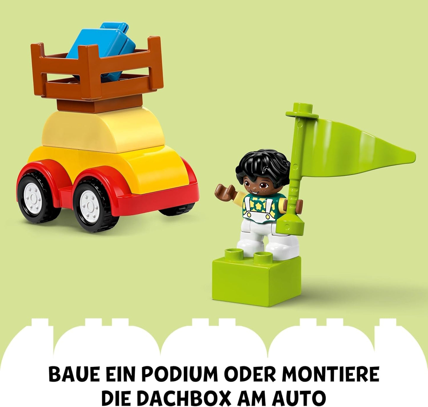 LEGO DUPLO Classic Brick Box Cars And Trucks, set de joacă cu vehicule pentru copii de la 1,5 ani, jucărie de învățare creativă, jucărie pentru mașini și set de mașini de curse 10439 Seturi de constructie Besuche den LEGO-Store