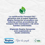 Regina Feeling - 42 role hârtie igienică, 175 foi cu trei straturi, extract natural de bumbac și parfum delicat, 60% ambalaj din plastic reciclat, 100% hârtie certificată Fsc