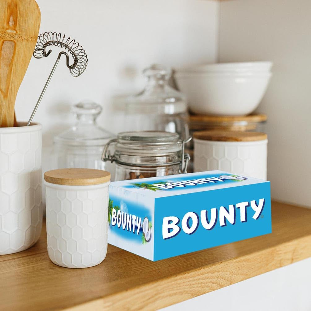 Batoane de ciocolată Bounty, aromă de cocos și ciocolată, 24 de batoane într-un pachet (24 x 57g)