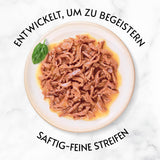 Gourmet Gold Succulent-Fâșii fine, hrană umedă pentru pisici cu pui, pachet de 12 (12 x 85g)
