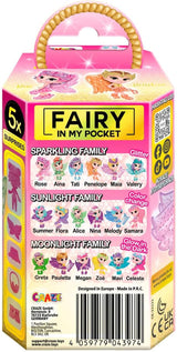 CRAZE Fairy in My Pocket | Păpușă zână cu aripi, jucărie zână de colecționat cu efecte speciale precum sclipici, strălucire în întuneric și schimbare de culoare Papusi Naty Shop