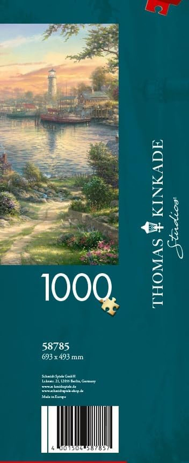 Schmidt Spiele 58785 Thomas Kinkade, New England Harbor, puzzle jigsaw 1000 piese, colorat Puzzle Naty Shop