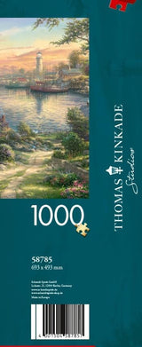 Schmidt Spiele 58785 Thomas Kinkade, New England Harbor, puzzle jigsaw 1000 piese, colorat Puzzle Naty Shop