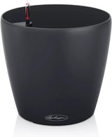 Jardinieră LECHUZA Classico Color ECO 35 Gri Închis | Jardinieră cu sistem de udare și indicator al nivelului apei | Fabricată din plastic 100% reciclat | Finisaj mat | Ø 34,5 x 32,5 cm | 18935