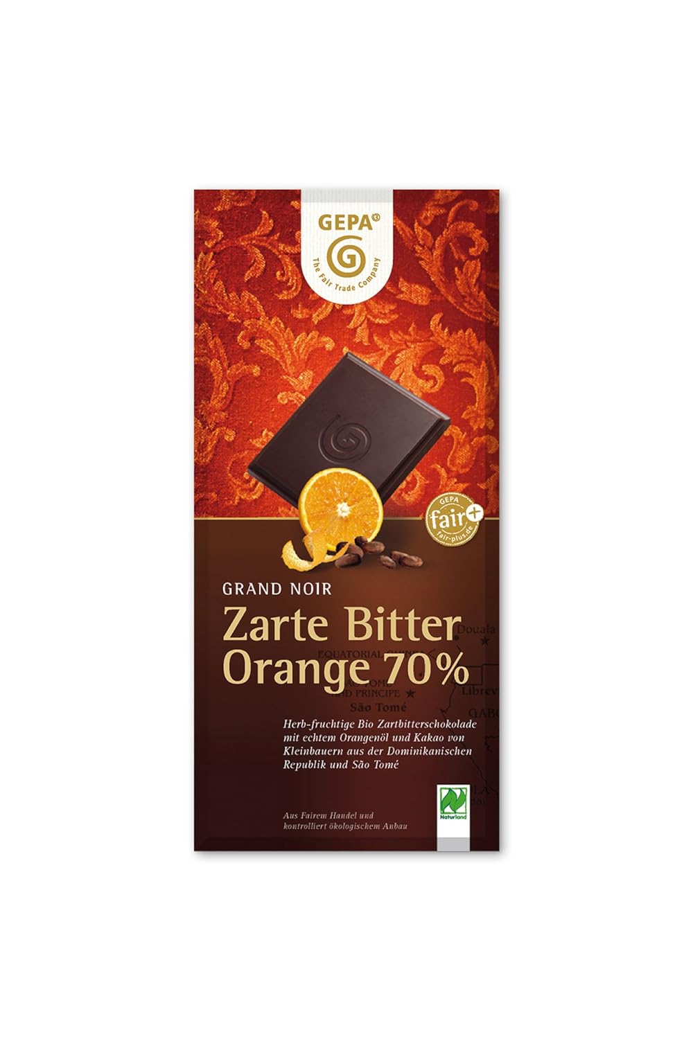 Grand Noir Portocala Amara Delicata Organica 70 La Suta Cacao - Aroma Fina De Portocala