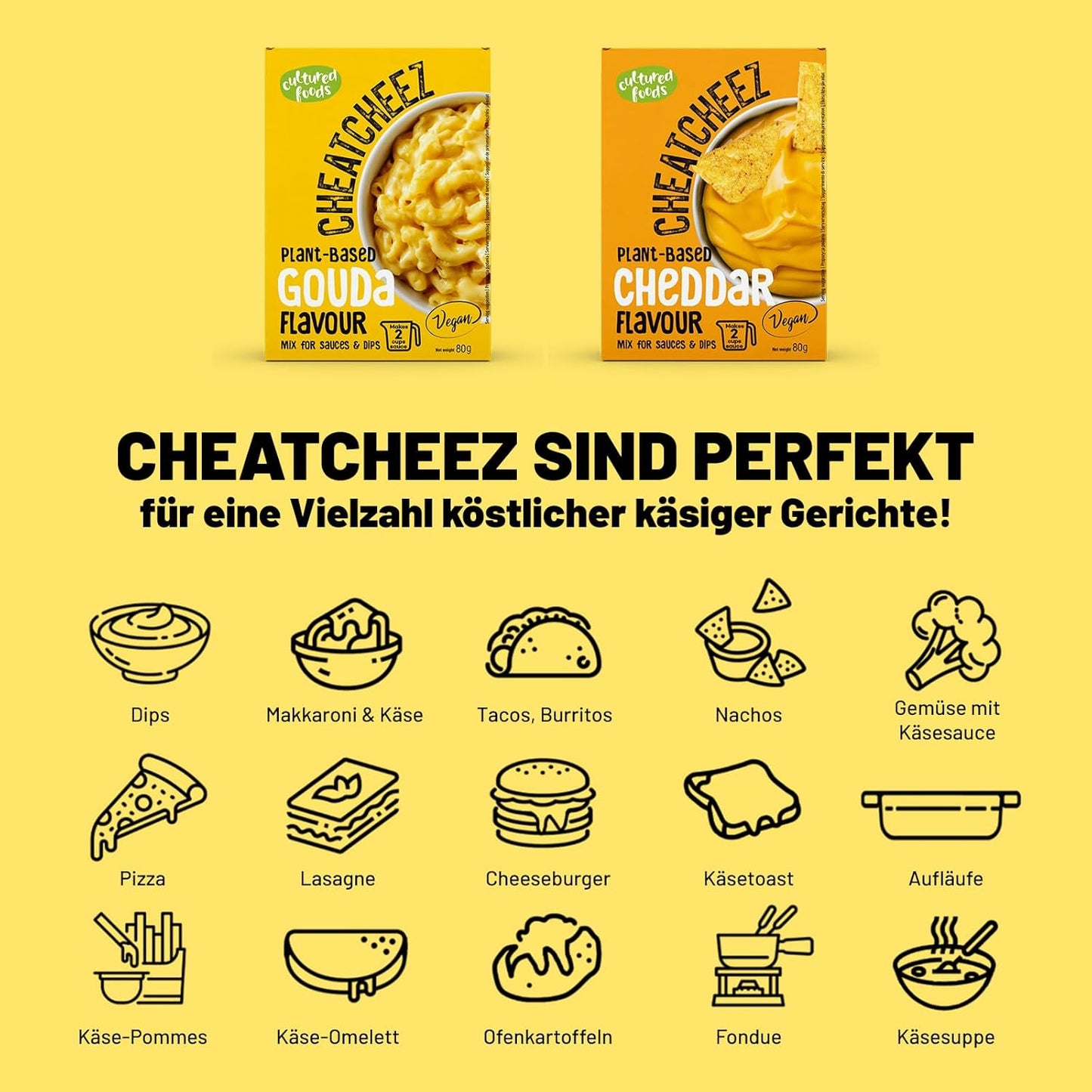 Cultured Foods CHEATCHEEZ Veganer Gouda Sauce - Fara Lactoza si Gluten